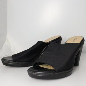 90s Style I Love Comfort Platform Fabric Heels